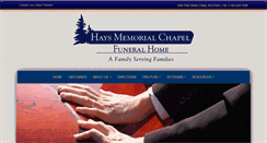 Desktop Screenshot of haysmemorial.com