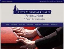 Tablet Screenshot of haysmemorial.com